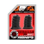 Oxballs Ribnips Curved Springy-Ribbed Nipsuckers Special Edition Night