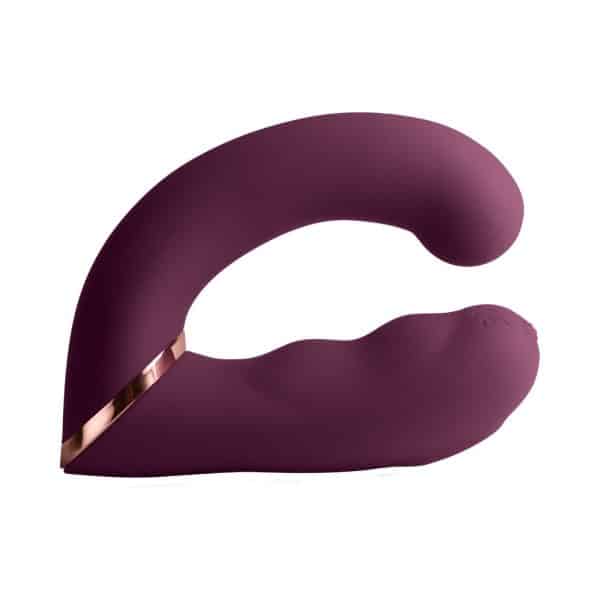 Rocks-Off Gemini Dual Stimulator Burgundy - Image 3