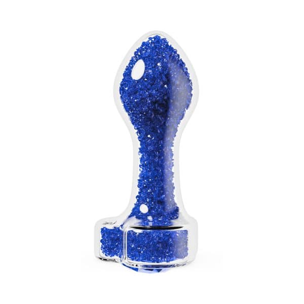 Oh My Gem Prestige Glass Anal Plug Blue - Image 3
