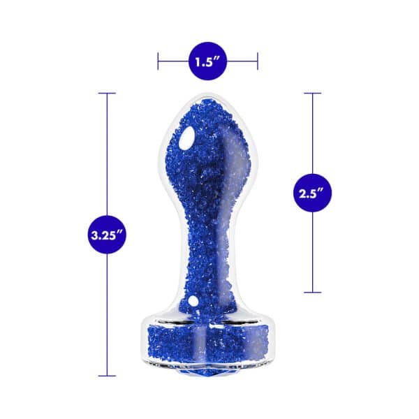 Oh My Gem Prestige Glass Anal Plug Blue - Image 8