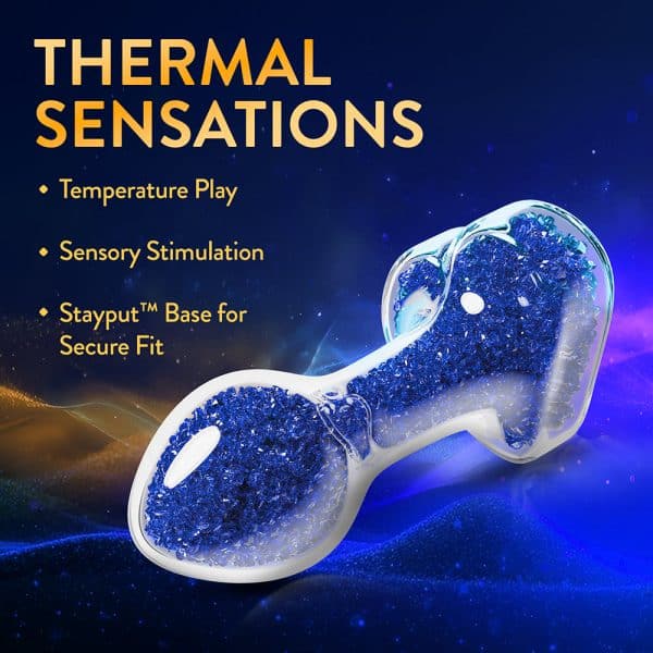 Oh My Gem Prestige Glass Anal Plug Blue - Image 10