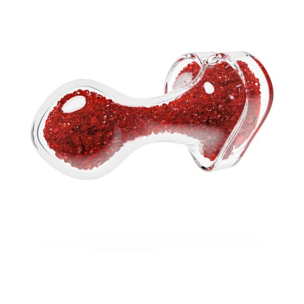 Oh My Gem Lustre Glass Anal Plug Red - Image 4