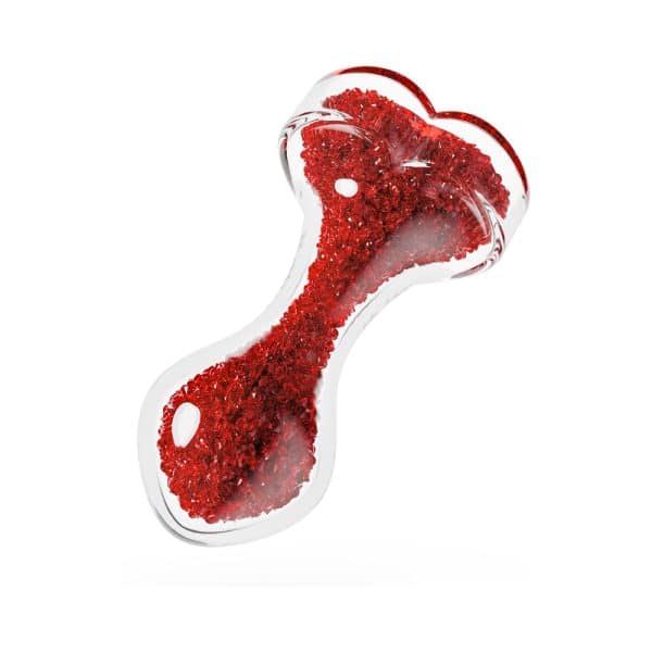 Oh My Gem Lustre Glass Anal Plug Red - Image 5
