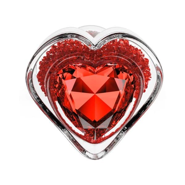 Oh My Gem Lustre Glass Anal Plug Red - Image 6