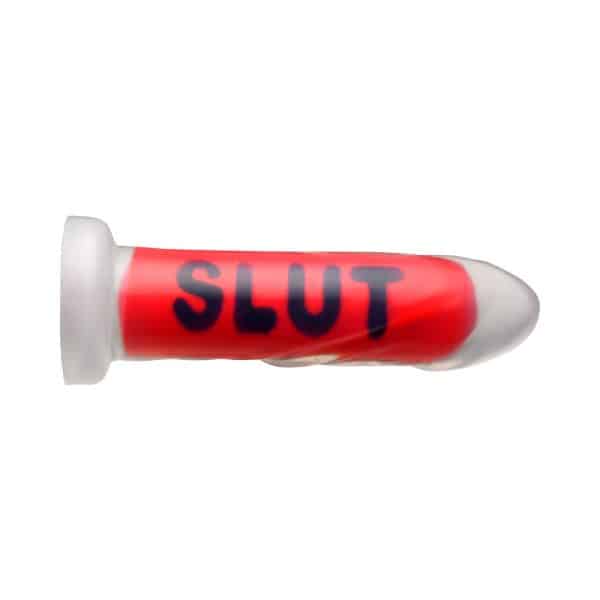 Master Series SLUT Silicone Dildo - Image 5