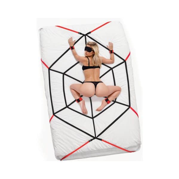 Lux Fetish Webbed Up Bedspreader Restraint System - Image 10