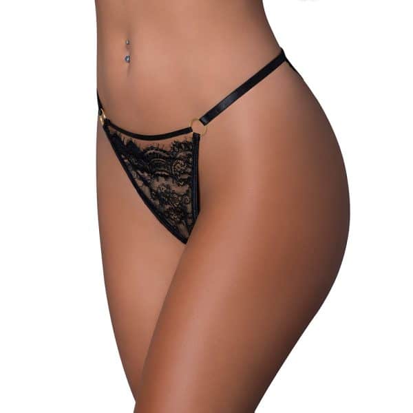 Magic Silk Pheromone Panties Tanga Panty 2-Pack Lilac/Black S/M - Image 4