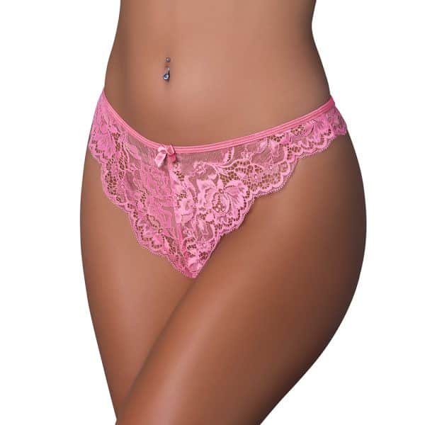 Magic Silk Pheromone Panties Split Crotch Panty 2-Pack Lilac/Rose Queen Size - Image 4