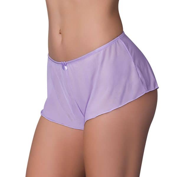 Magic Silk Pheromone Panties Flowy Mesh Short 2-Pack Lilac/Rose S/M - Image 2