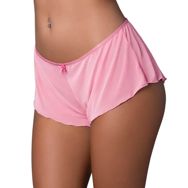 Magic Silk Pheromone Panties Flowy Mesh Short 2-Pack Lilac/Rose L/XL - Image 4