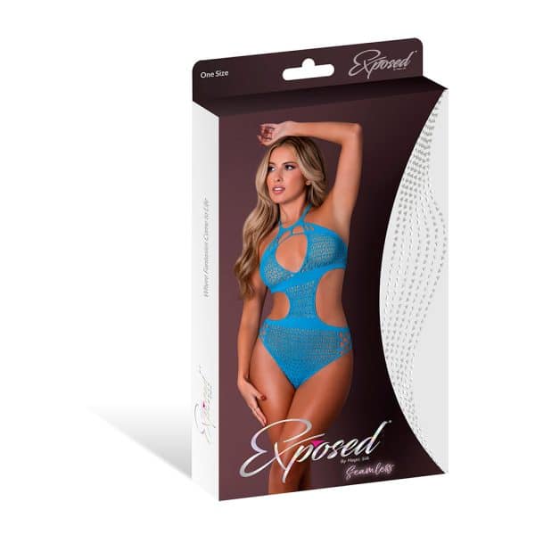 Magic Silk Seamless Boy Short Teddy Neon Turquoise O/S - Image 4