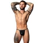 Male Power Liquid Onyx 2.0 Posing Strap Black O/S