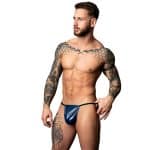 Male Power Liquid Onyx 2.0 Posing Strap Blue O/S