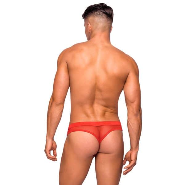 Male Power The Matchmaker Hose Thong Red S/M - Image 2