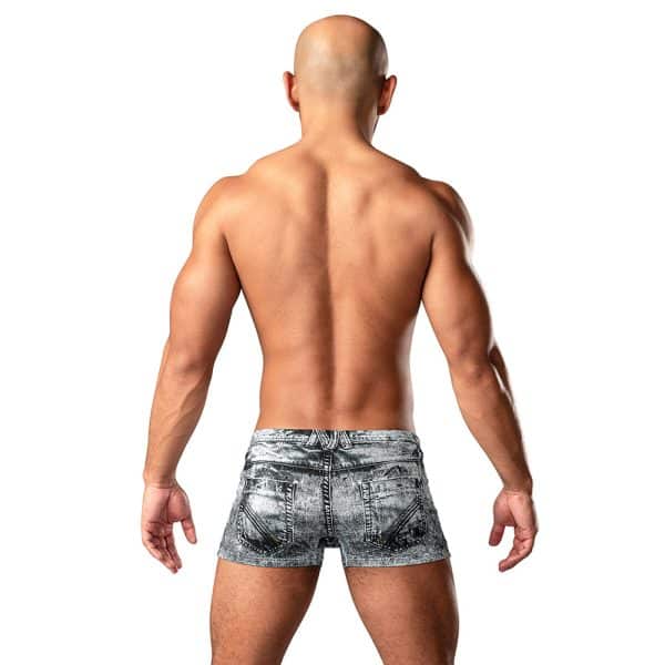 Male Power The Matchmaker Mini Short Denim Print XL - Image 3