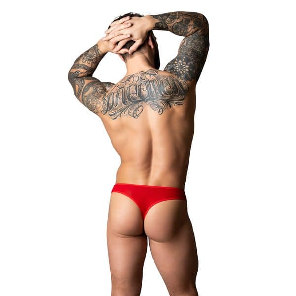 Male Power The Ultimate Duo CRC Open Ring Thong & Cobalt Cock Ring Red L/XL - Image 4
