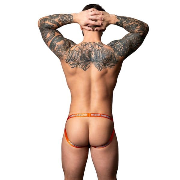 Male Power The Ultimate Duo CRC Uplift Jock & Cobalt Cock Ring Grey S/M - Image 2