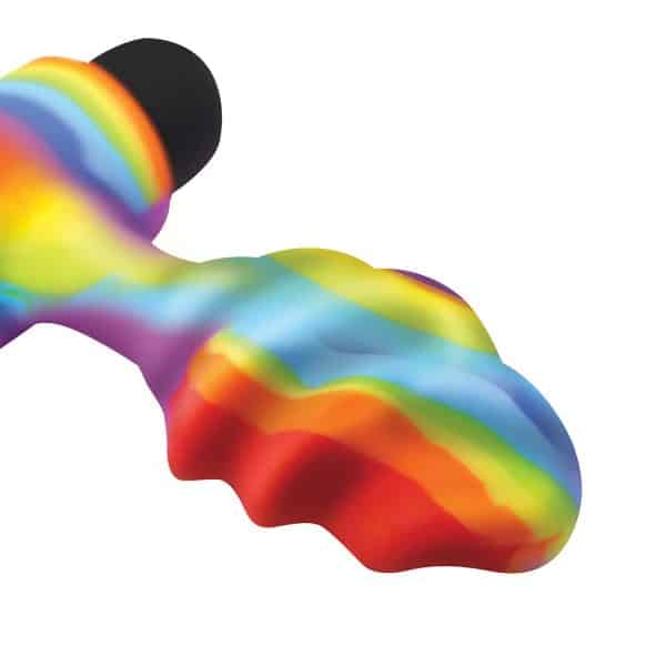 BANG! Vibrating Rainbow Butt Plug - Image 4