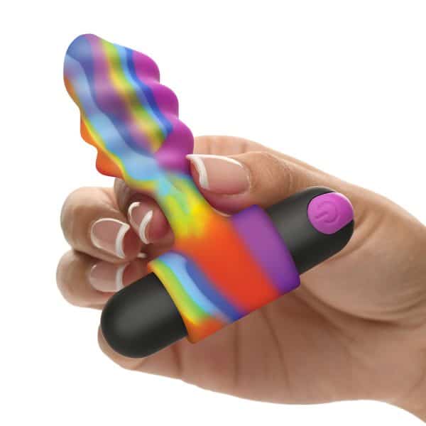 BANG! Vibrating Rainbow Butt Plug - Image 5