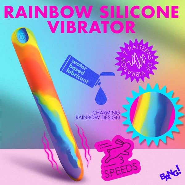 BANG! Rainbow Silicone Vibrator - Image 9