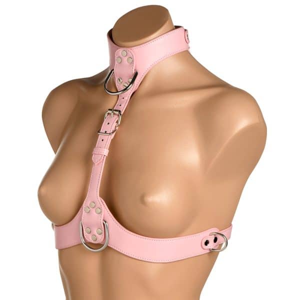 Master Series Vixen Chest Harness Pink - Image 4