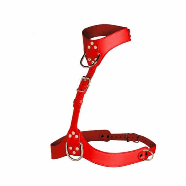 Master Series Vixen Chest Harness Red - Image 2