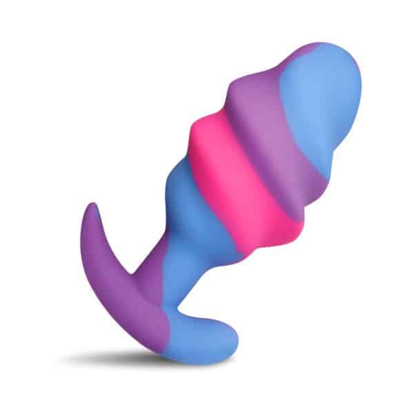 Creature Cocks Unicorn Swirl Silicone Butt Plug Large - Image 2