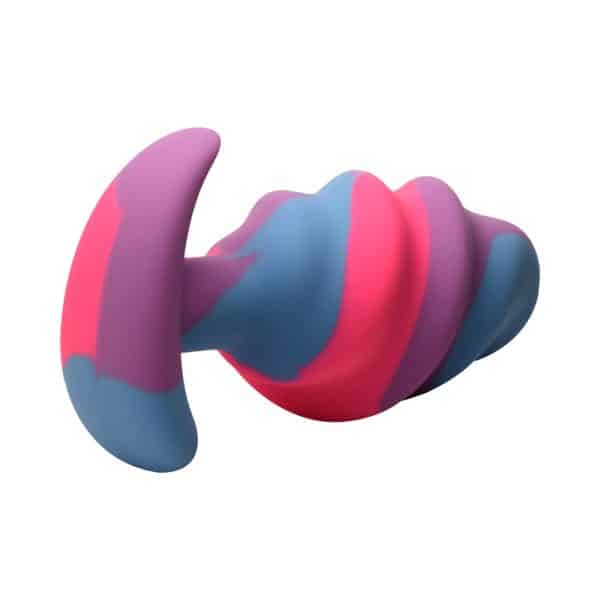 Creature Cocks Unicorn Swirl Silicone Butt Plug Large - Image 3