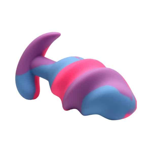 Creature Cocks Unicorn Swirl Silicone Butt Plug Large - Image 5