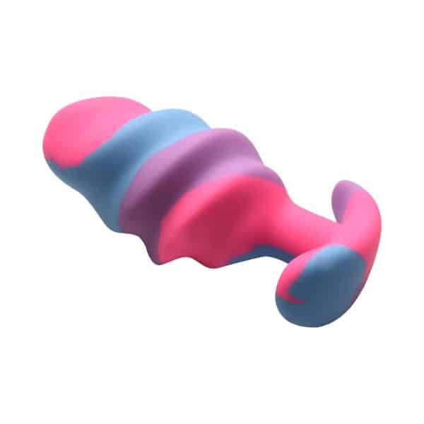 Creature Cocks Unicorn Swirl Silicone Butt Plug Large - Image 6