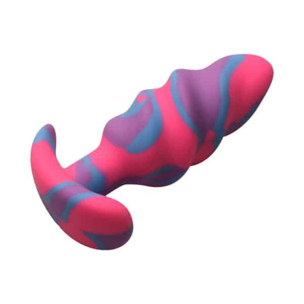 Creature Cocks Unicorn Swirl Silicone Butt Plug Medium - Image 5
