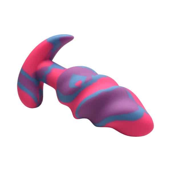 Creature Cocks Unicorn Swirl Silicone Butt Plug Medium - Image 6
