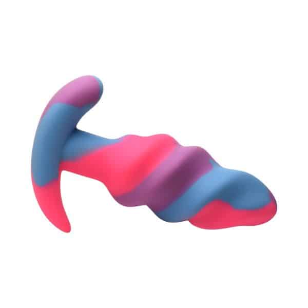 Creature Cocks Unicorn Swirl Silicone Butt Plug Small - Image 3