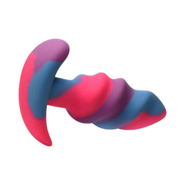 Creature Cocks Unicorn Swirl Silicone Butt Plug Small - Image 4