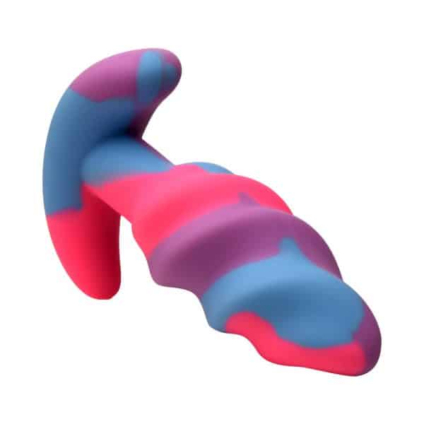Creature Cocks Unicorn Swirl Silicone Butt Plug Small - Image 5