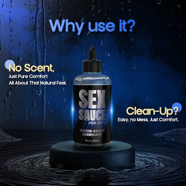 Naughty Jane''s Sex Sauce for Men Water-Based Lubricant 16 oz. - Image 7