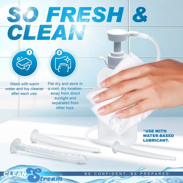 CleanStream XL Enema Bottle with 3 Attachments - Image 5