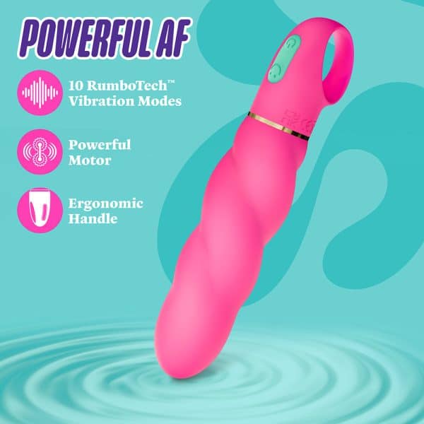 Aria Amazing AF 2.0 Rechargeable Vibe Fuchsia - Image 9