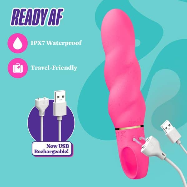 Aria Amazing AF 2.0 Rechargeable Vibe Fuchsia - Image 10