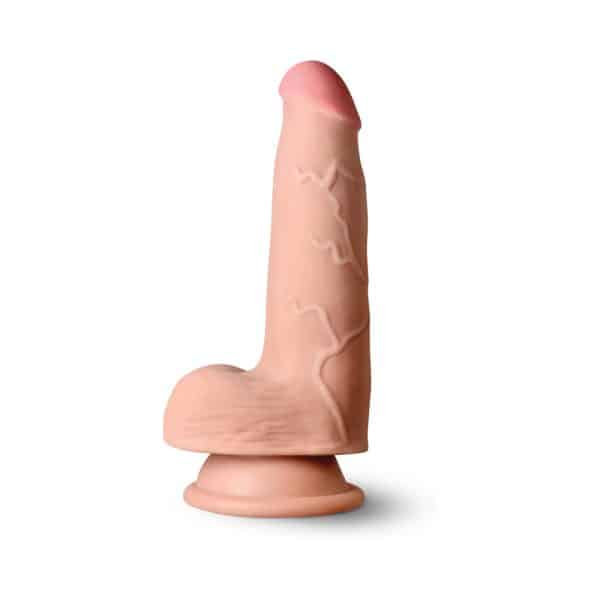 JOCK Hard-Core 5 in. Triple Density Dildo with Balls - Image 2