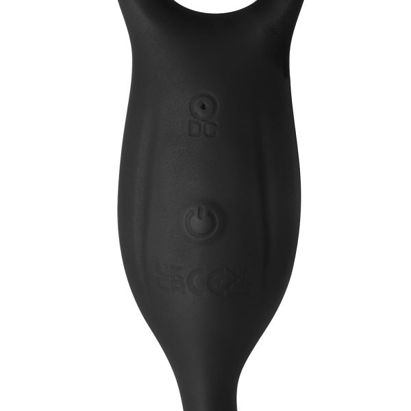 JOCK Silicone Vibrating Plug with Cock & Ball Ring and Remote - Image 7