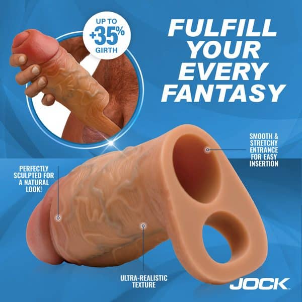 JOCK Silicone Penis Extension Sleeve Medium - Image 9