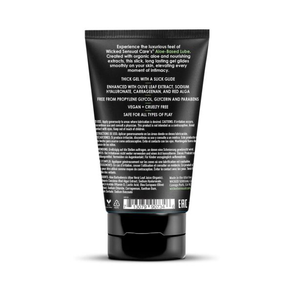 Wicked Aloe Vera Based Lubricant 4 oz. - Image 2