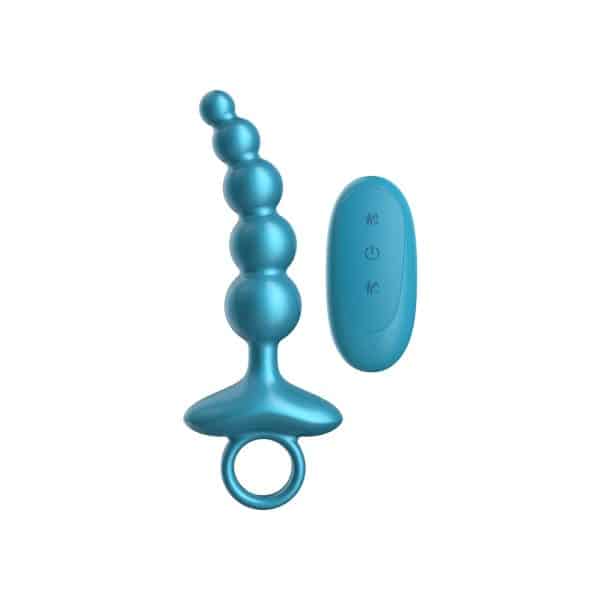 Luv Inc Cr23: Curved Ring Luv Beads Metallic Blue - Image 2