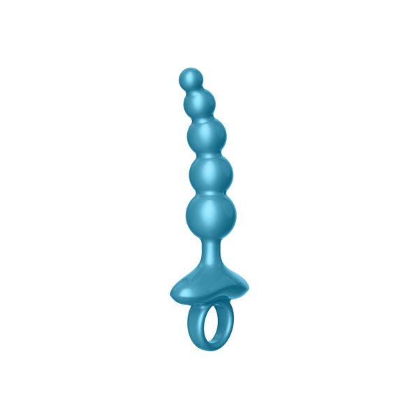 Luv Inc Cr23: Curved Ring Luv Beads Metallic Blue - Image 3