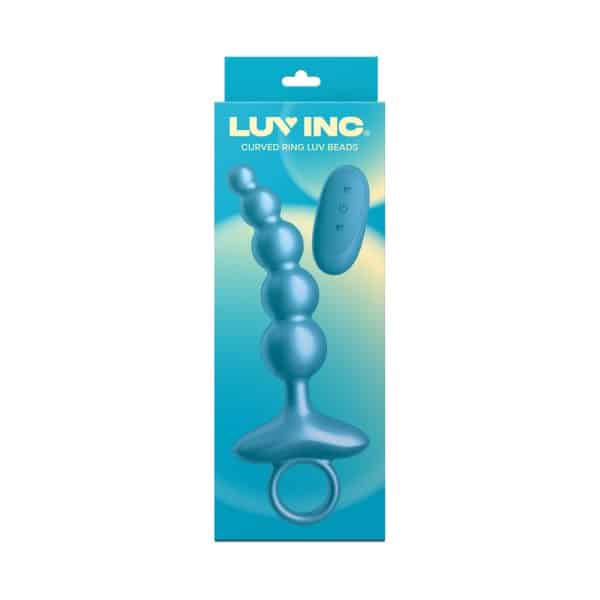 Luv Inc Cr23: Curved Ring Luv Beads Metallic Blue - Image 5
