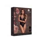 Le Desir Wireless Lace Bodysuit with Adjustable Sliders Black O/S