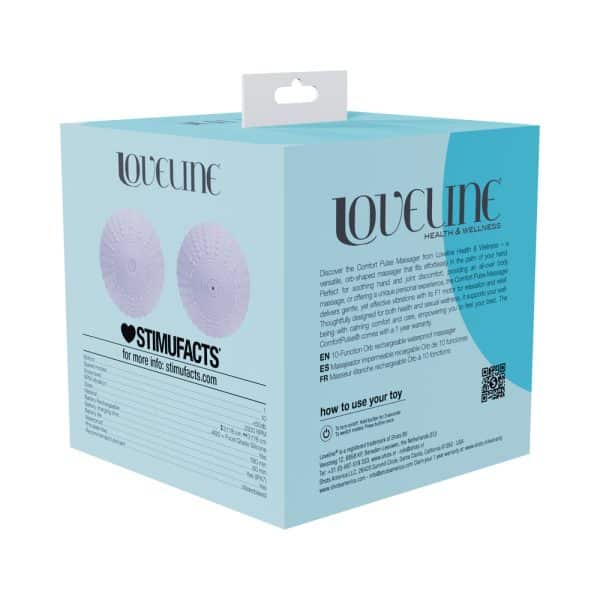 LoveLine ComfortPulse Silicone Massager Lavender - Image 6