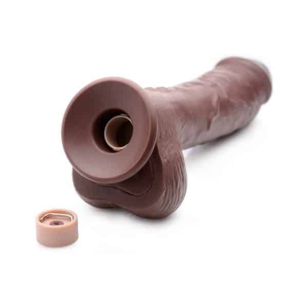 Loadz 8.5 in. Squirting Dildo Dark - Image 8