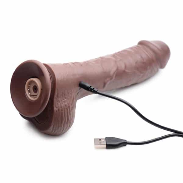 Loadz 8.5 in. Squirting Dildo Dark - Image 9